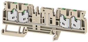 Borne de passage joignable WM SDT 4C 0.5…2.5mm² 20A/500V snap-in DIN35 be