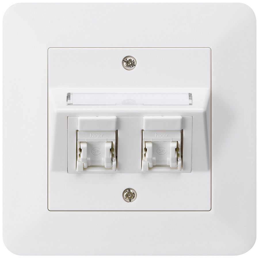 UP-Montage-Set kallysto.trend C Kat.5e 2RJ45/u weiss