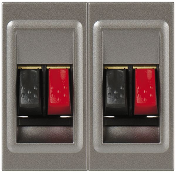 Prise haut-parleur INC MOS magnésium double 2 modules