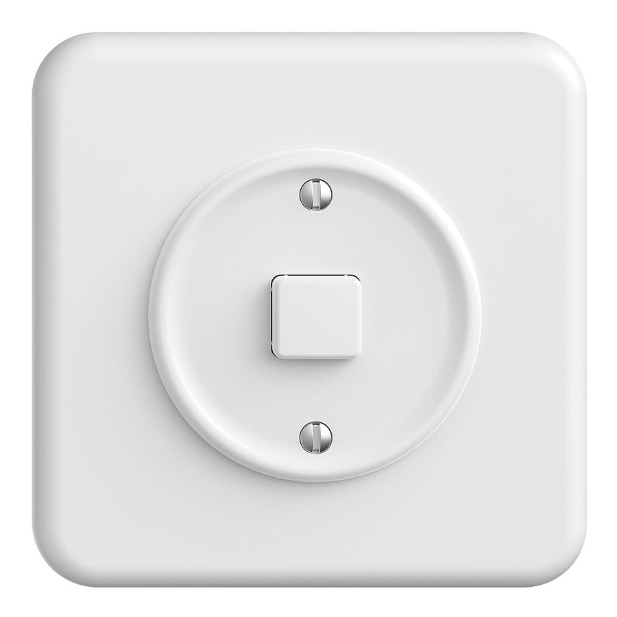 Kit de recouvrement ENC STANDARDdue pour poussoir 1×, Ø50mm, blanc