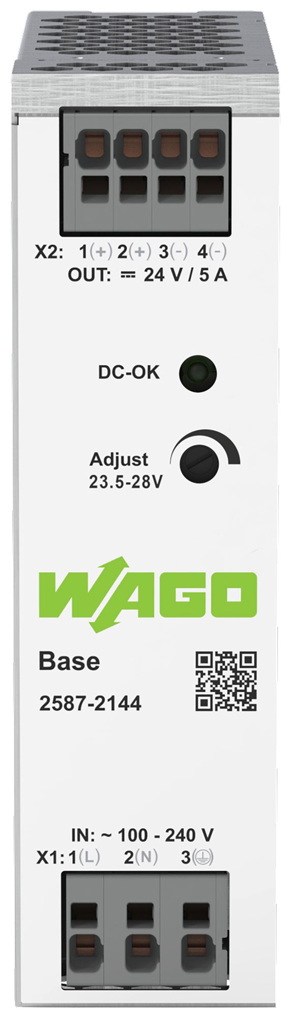 REG-Stromversorgung WAGO 90…264V 23…28V 5A 120W