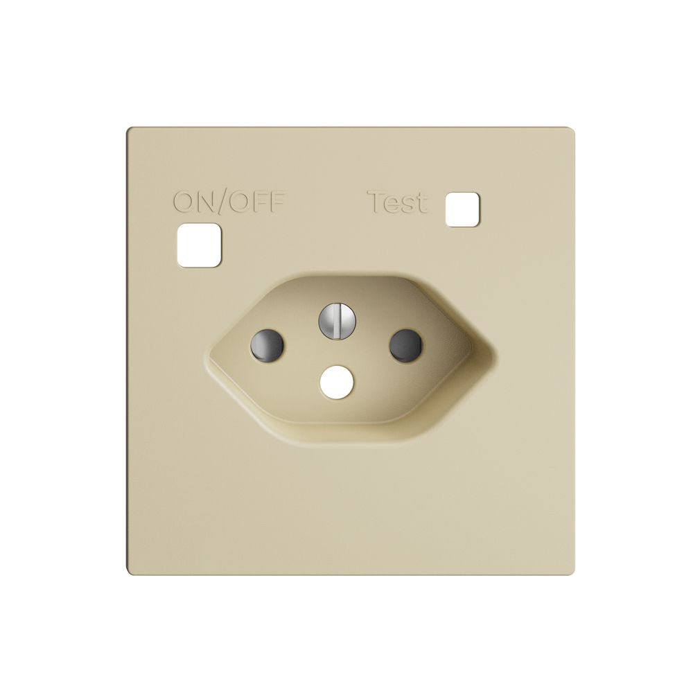 Frontset EDIZIOdue zu FI-Steckdose F, T13, shutter, vanille