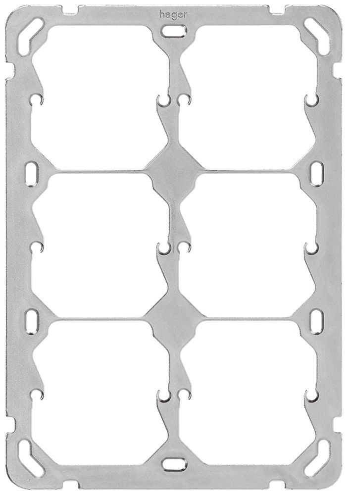 Befestigungsplatte Hager Gr.3×2 137×197mm