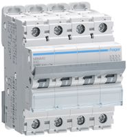 Leitungsschutzschalter Hager MCB 4P 415V Typ B 40A Icn 10kA Icu 15 kA 4TE