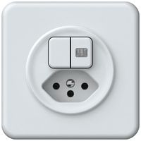 Combinaison ENC origin sch 3+3 + 1×type 13 92×92mm 1×lumineux blanc