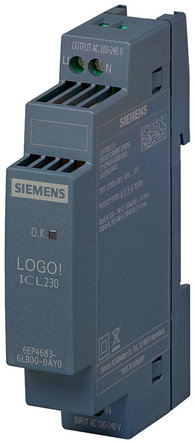 REG-Einschaltstrombegrenzer Siemens LOGO! ICL230, 10A für 60ms