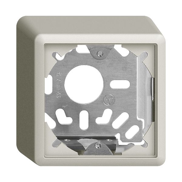 Kappe mit Grundplatte 54mm EDIZIOdue hellgrau universal