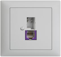 EB-Dose T+T 6P/1×R45 DSL-Breitband EDIZIOdue hellgrau