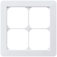 Cadre de recouvrement ENC kallysto.trend 2×2 blanc 154×154mm