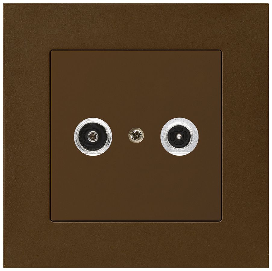 UP-Antennendose kallysto.pro R/TV 19dB 2GHz braun