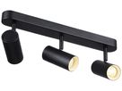 Spot LED SLV NOBLO 22W 1360lm 920…930 REG 400×105×127mm nero 3×Spot