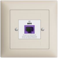 UP-Rückführungsdose EDIZIOdue FMI 1×RJ45 f.Swisscom VoIP, 8 polig, UTP, crema