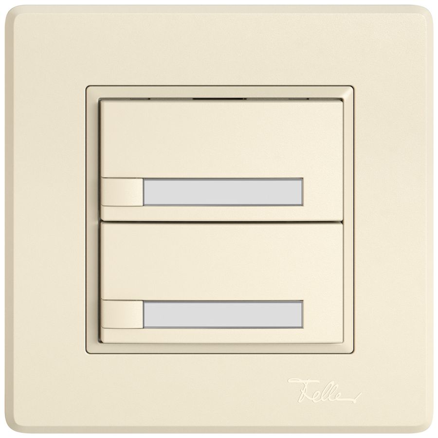 Pulsante KNX RGB INC EDIZIO.liv SNAPFIX® sensore temp.s.LED targ.2× com.1T cr