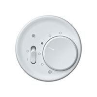 Frontset origin Thermostat mit Schalter 60×60mm ws