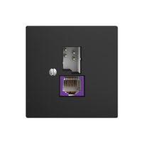 Dose T+T 6P/1×RJ45 DSL-Breitband EDIZIOdue schwarz