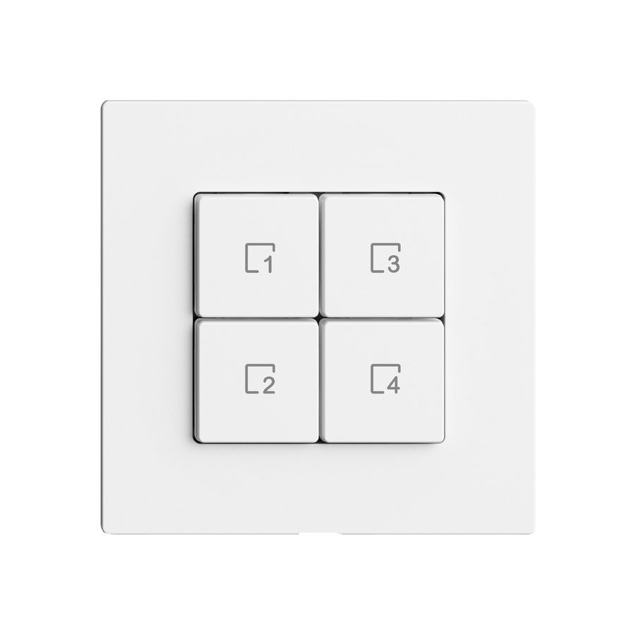 Comando per pulsante scene EDIZIOdue Wiser 4 scene 4t bi