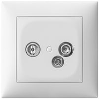 UP-Antennendose SIDUS TV-R-Daten 11dB/65 weiss