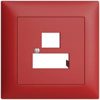 Kit frontal ENC EDIZIOdue berry 88×88mm 3×RJ45