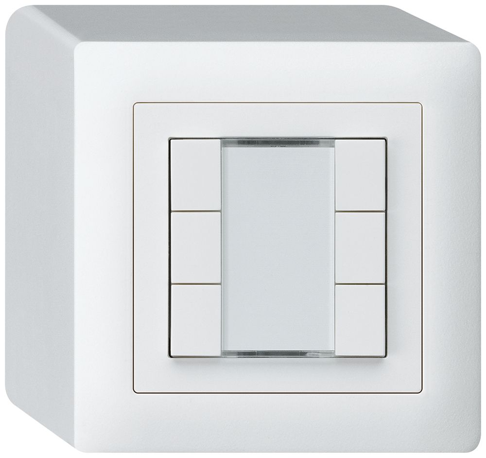 Poussoir AP kallysto KNX 6×blanc s/e-link