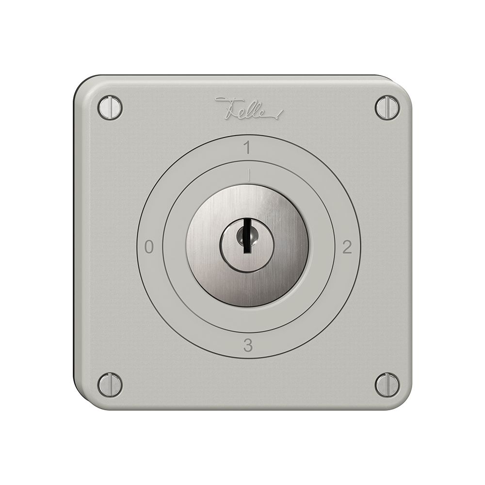 Interrupteur rotatif NEVO, 5/1L, avec serrure&2 clés, KS, 0-1-2-3, gris clair