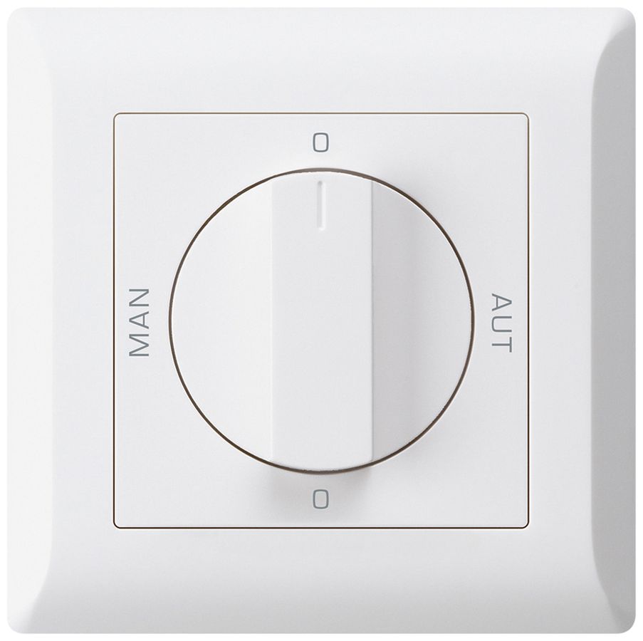 UP-Drehschalter 0-Man-0-Aut. kallysto.line 2/1L weiss mit Drehgriff