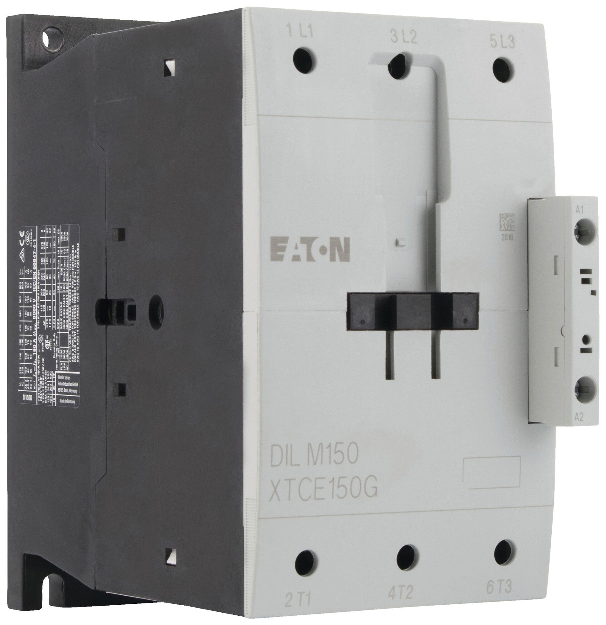 Leistungsschütz Eaton DILM150 190…240V AC 3NO 190A 150A 75kW 230…690V