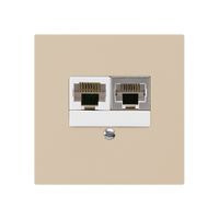 Scatola INC kallysto 2×RJ45s+u separato beige