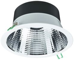 Downlight LED Philips CoreLine 20.4W 2250lm 840 IP20/IP54 60° VAR Ø216 blanc