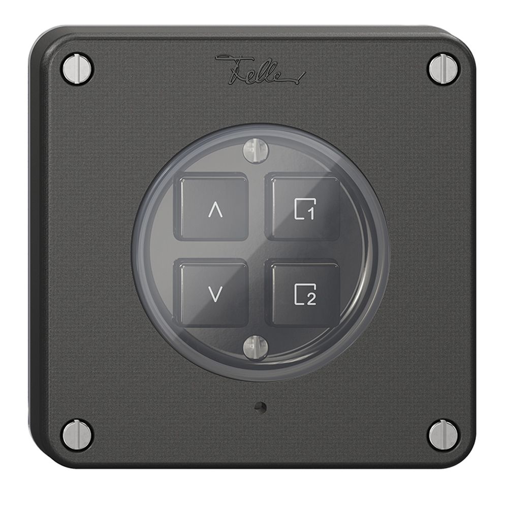 Interruttore tapparelle 1K/4T scena NEVO Wiser N.CO nero