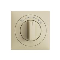 Frontset EDIZIOdue Ein->I<-Aus vanille 60×60mm für Schwenktaster