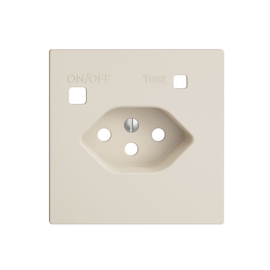 Frontset EDIZIOdue zu FI-Steckdose F, T13, crema