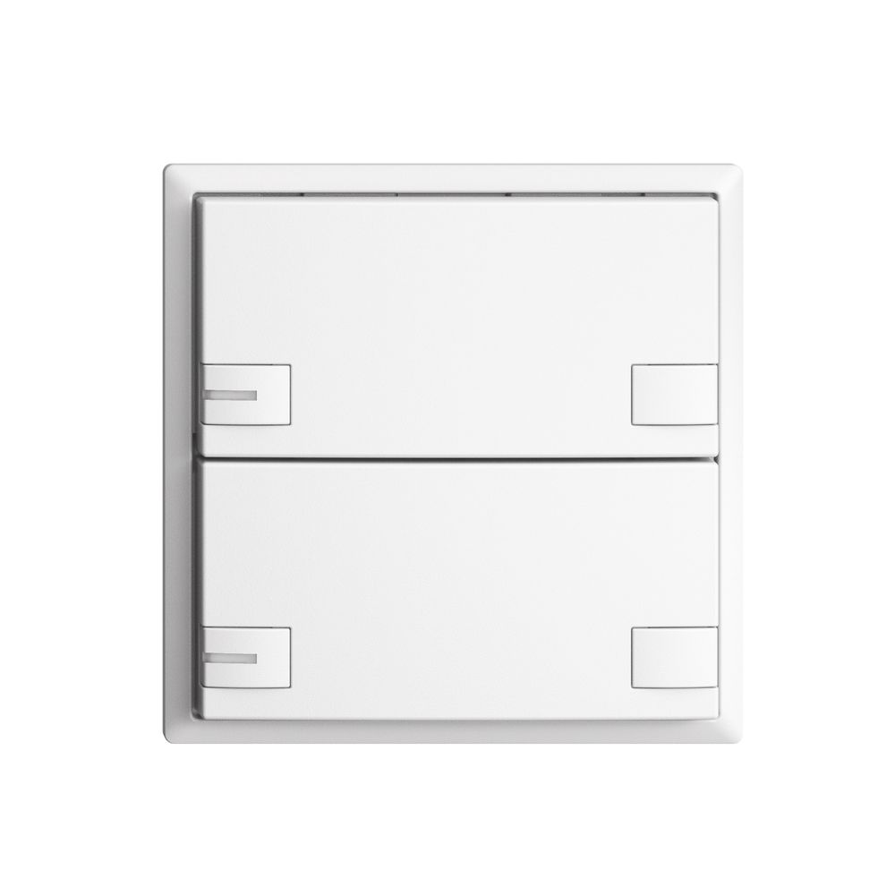 UP-Universaltaster 2×2T EDIZIOdue weiss mit LED