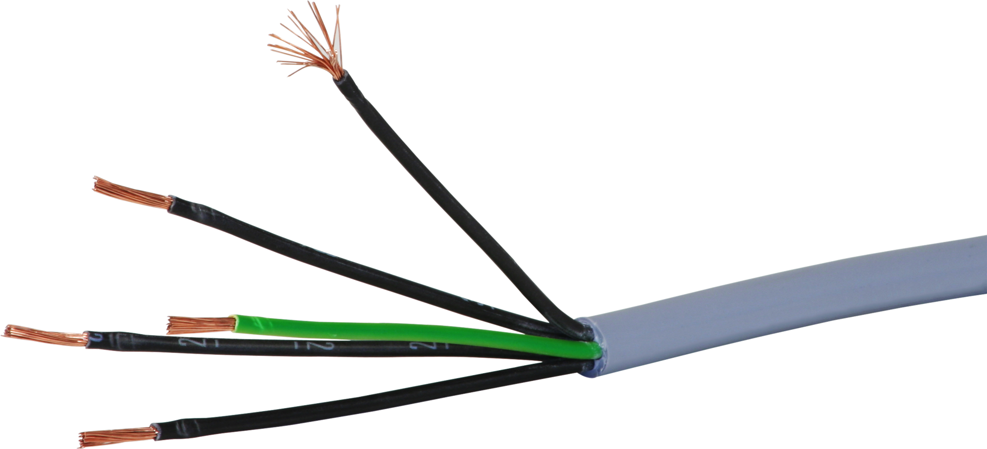 Steuerkabel LiYY 5×1.5mm² nummeriert grau