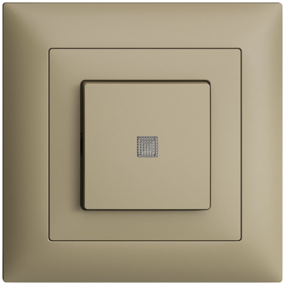 UP-Frontset EDIZIOdue sand 88×88mm mit Frontlinse