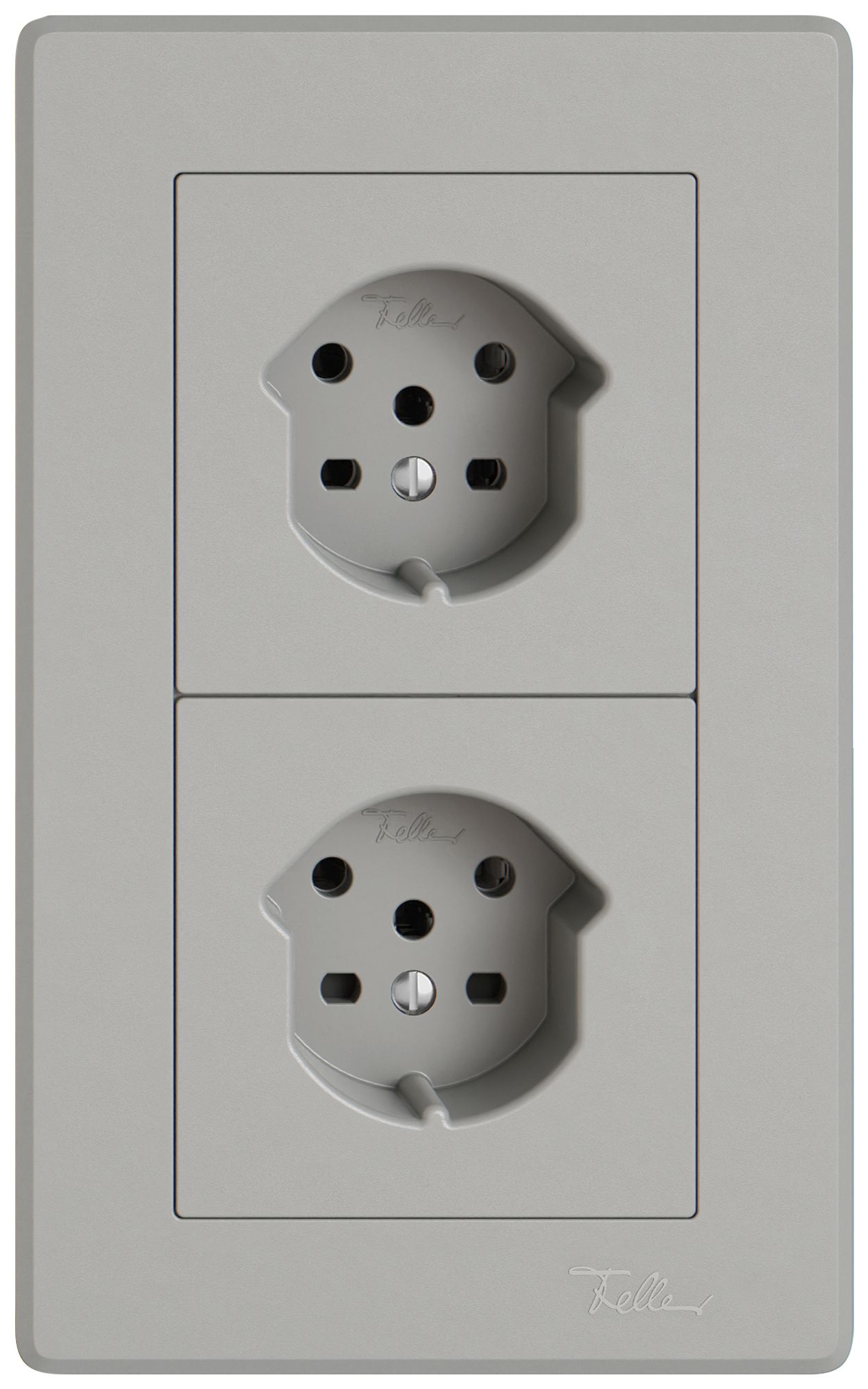 UP-Kombination EDIZIO.liv SNAPFIX® 2×1 156×96mm 1×T15+1×T15 hellgrau