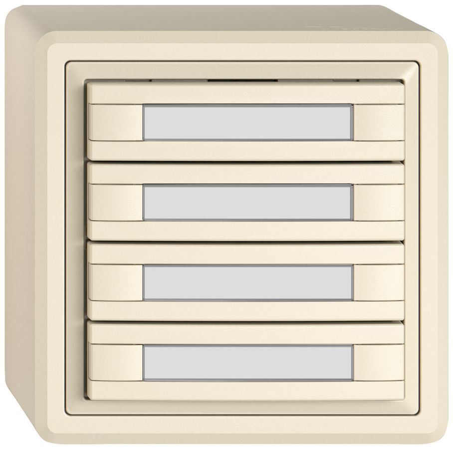 Pulsante KNX RGB AP EDIZIO.liv SNAPFIX® sensore temp.s.LED targ.8× com.1T cr