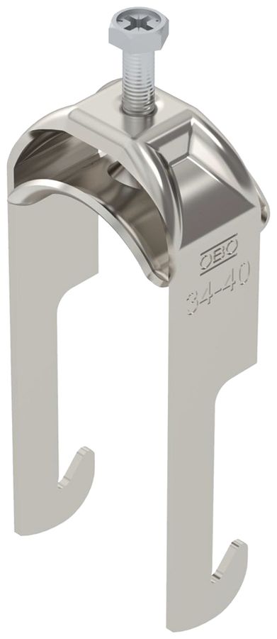 Fixation rapide BET 2056 pied à W métal 34…40mm 1×câble A2 1.4301