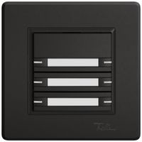UP-KNX-Taster RGB EDIZIO.liv SNAPFIX® Temperaturfüh.RGB-LED Pap.6×T 1-Tbed.sz
