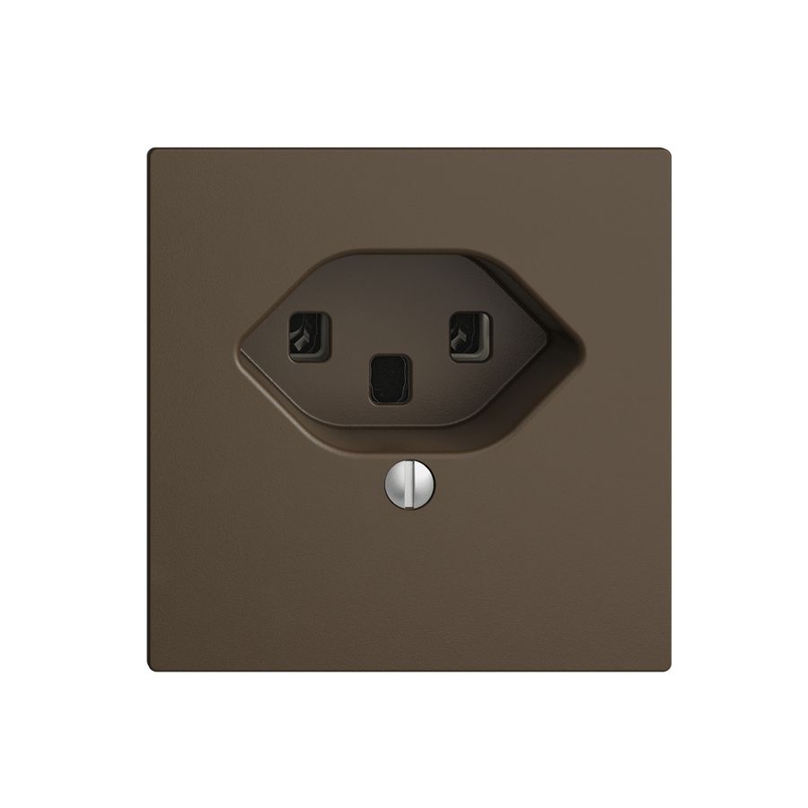 Prise ENC EDIZIOdue T23 16A coffee, bornes à vis