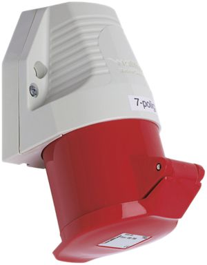 AP-Wandsteckdose CEEtyp 7L 16A IP44, 6h