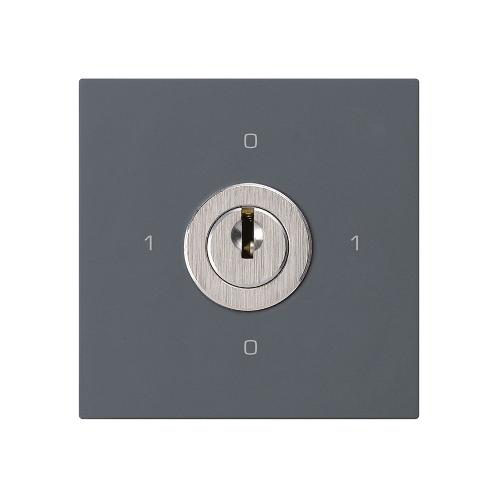 Intérieur interrupteur à clé kallysto 0/2L anthracite avec serrure Kaba 8