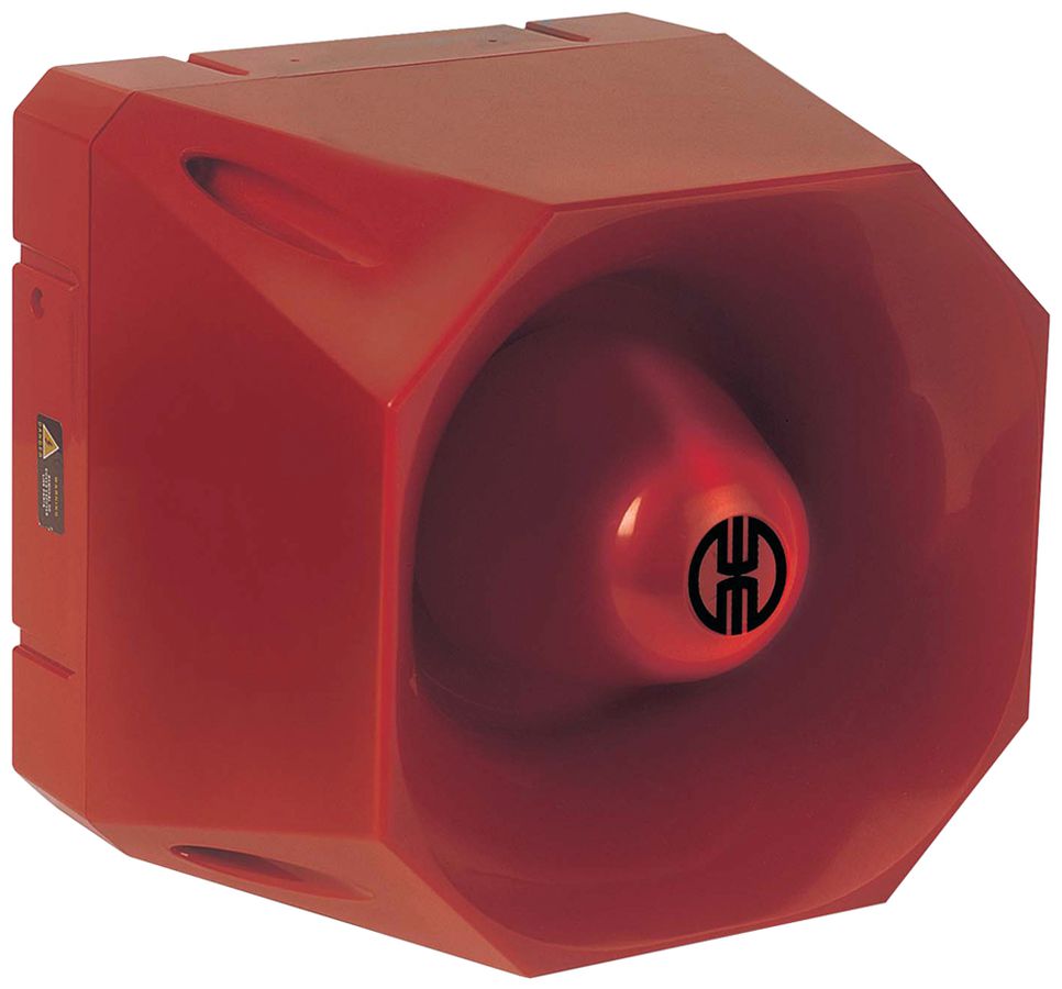 Mehrtonsirene WERMA WM, 42 Töne, 120dB, 18...30VDC, rot