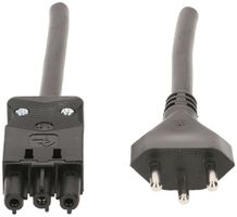 Câble de raccordement MAX HAURI 3P 5m noir prise GST18i3 fiche T12