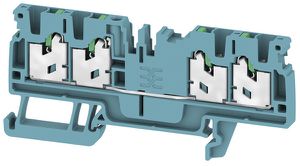 Durchgangs-Reihenklemme Weidmüller S4C 2.5 BL SNAP IN 2.5mm² blau