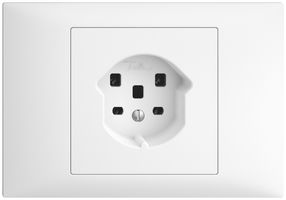 Presa INS EDIZIOdue T25 16A bianco, morsetti a vite