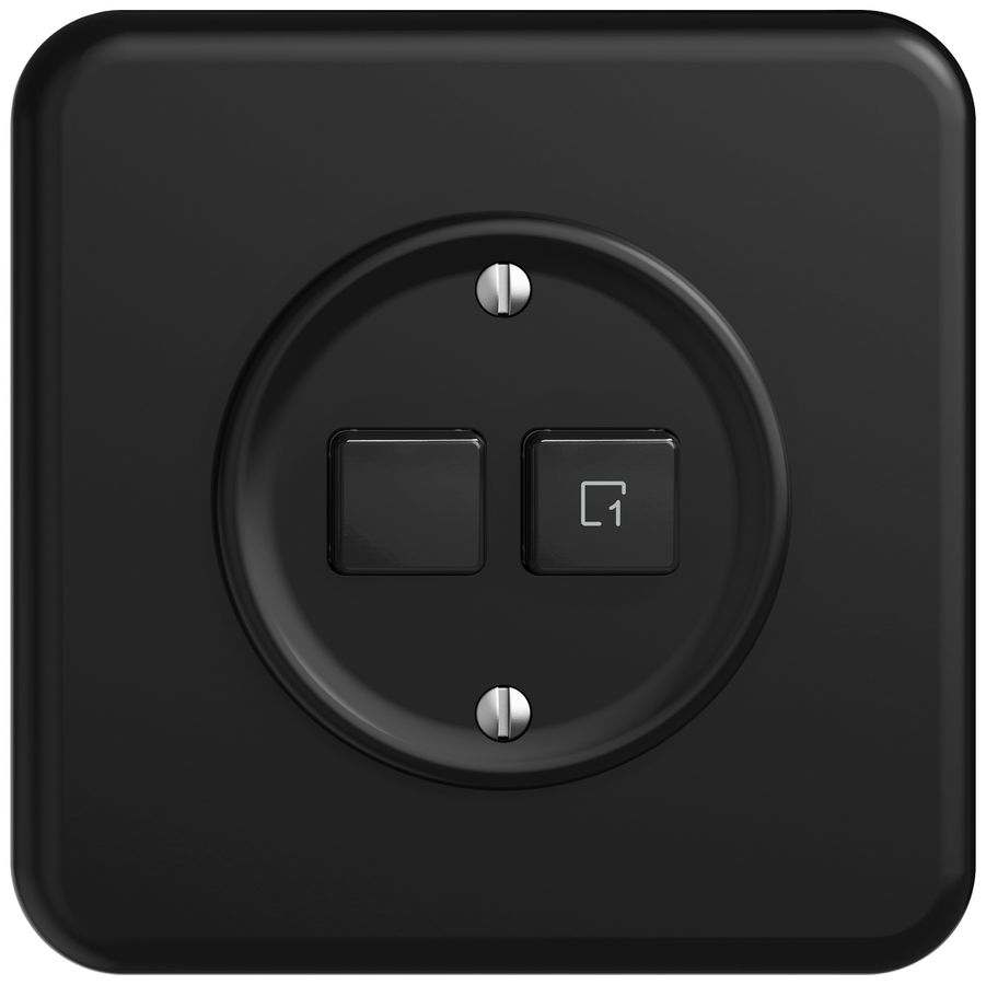 Station sec.interr.ENC STANDARDdue Wiser SNAPFIX® 1 scène 2 touches WLAN no