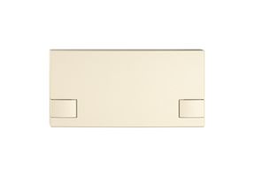 Poussoir 1/2 EDIZIO.liv SNAPFIX® p.KNX&UNI s.LED comm.à 2 touches cr