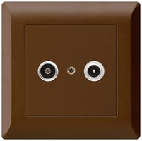 UP-Antennendose kallysto.line R/TV 11dB 2GHz braun