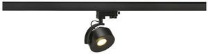 LED-Strahler SLV KALU TRACK, 12W 800lm 3000K mit 3-Phasen-Adapter IP20 schwarz