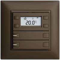 Pulsante RTH INC KNX 2×EDIZIOdue FMI coffee, con LED RGB